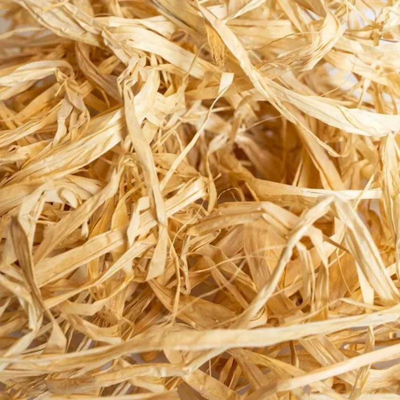 Morceaux de Fibres de Raphia Découpées - 50 gr