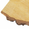 Plateforme d'Angle en Bois Naturel pour Perruche ou Perroquet
