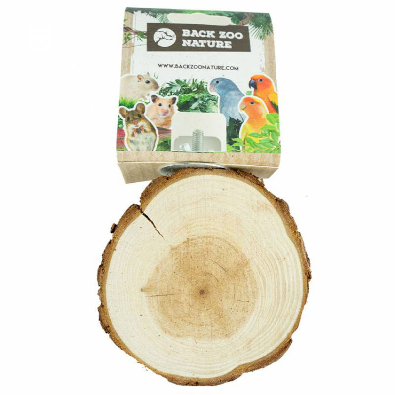 Rondin de Bois Naturel - Jouet Perruche