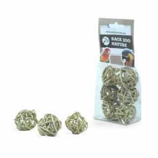Balles de Vigne Mini Lot de 6 - Pièce de Jouet pour Oiseaux