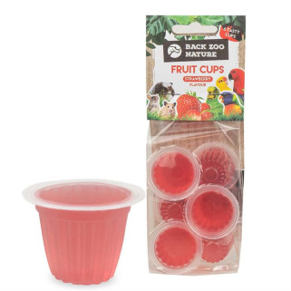 Fruit Cups - Gelée au Fruit Parfum Fraise - Lot de 6 Pièces