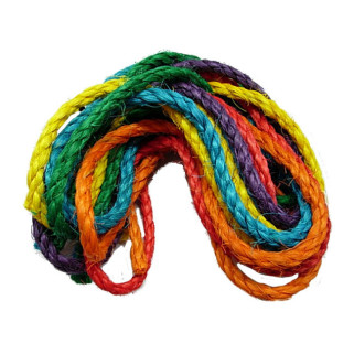 Zoo-Max - Cordes de Sisal Colorées - 6 x 1,5m Ø 0.3 cm
