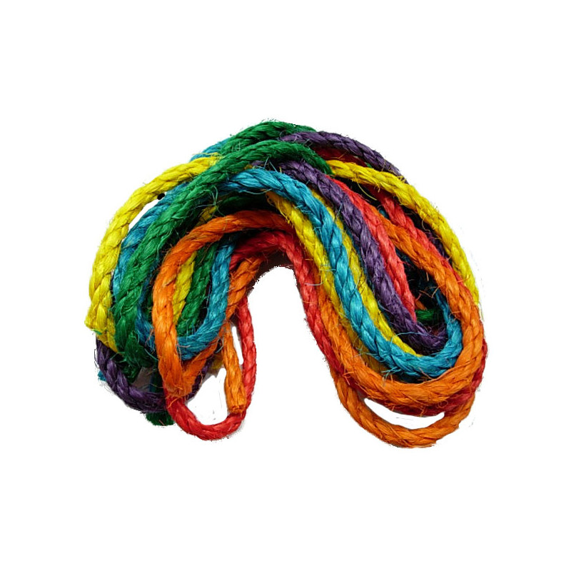 Zoo-Max - Cordes de Sisal Colorées - 6 x 1,5m Ø 0.3 cm
