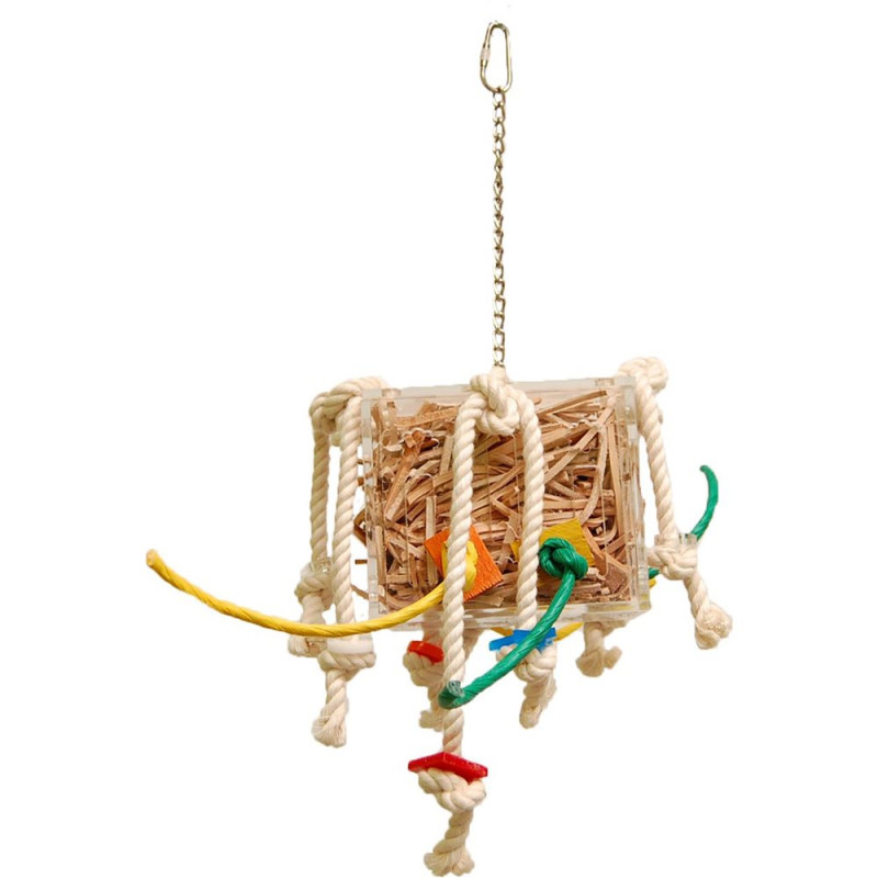 Zoo-Max - Boîte de Cuir en Folie Small - Jouet perroquet