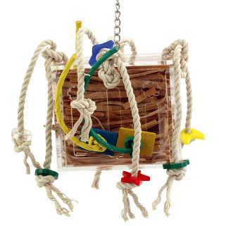 Zoo-Max - Boîte de Cuir en Folie Small - Jouet perroquet