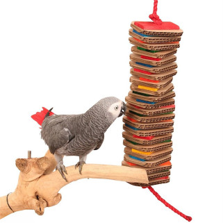 Zoo-Max - Stacks of Shredding Large - Jouet Perroquet