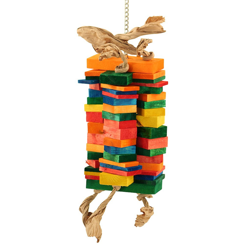 Zoo-Max - Funky - Jouet en bois coloré pour Perroquets