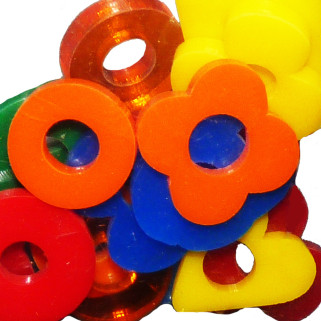 Zoo-Max - Perles en Acrylique - Grandes Formes Assorties - 20 Pièces