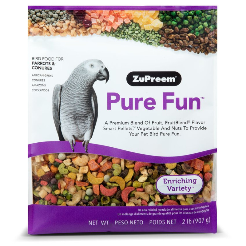 ZuPreem Pure Fun Perroquet / Conure - 907 gr ZuPreem Pure Fun Perroquet / Conure - 907 gr