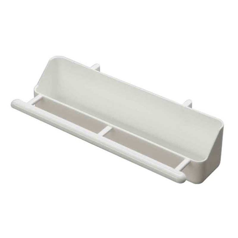 Mangeoire de Volière en Plastique Blanc - 18 cm Mangeoire de Volière en Plastique Blanc - 18 cm
