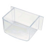 2GR - Mangeoire en Plastique Transparent pour Cage Perroquet - 270 ml