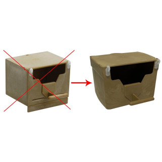 Nichoir en Plastique Horizontal pour Oiseaux Exotiques