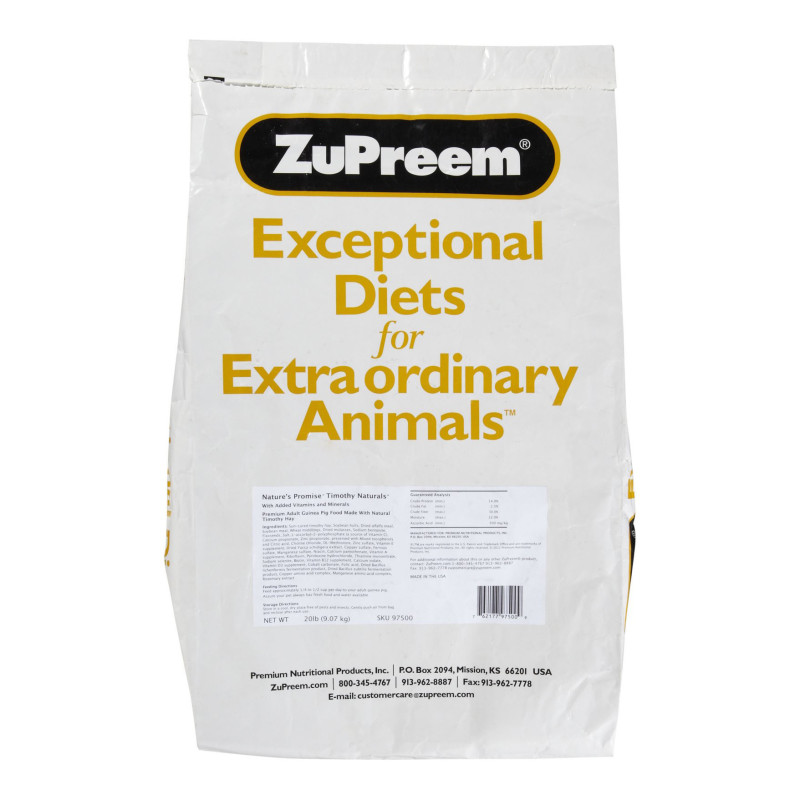 Granulés pour Cochon d'Inde ZuPreem Nature's Promise - 9,07 kg