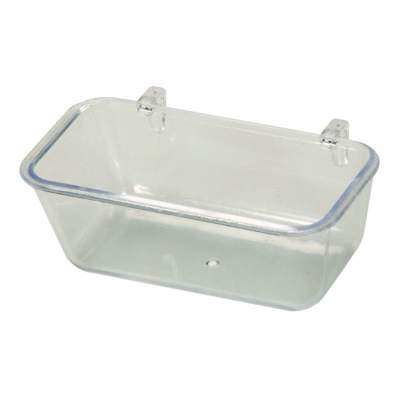 Petite Mangeoire Plastique Transparente - 95 ml Petite Mangeoire Plastique Transparente - 95 ml