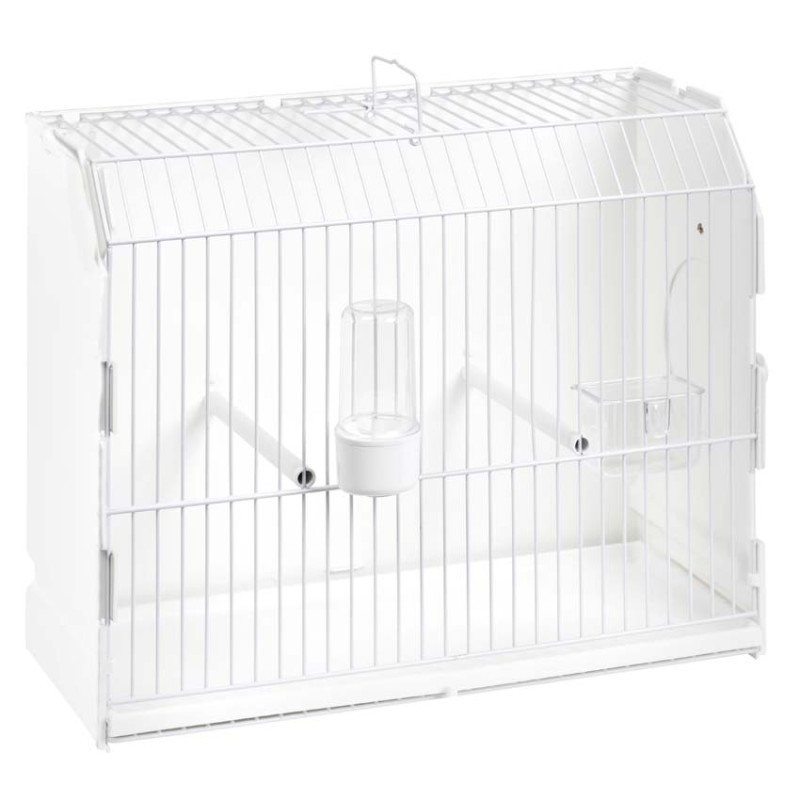 2GR - Cage d'Exposition en Plastique et Grille Blanche - Porte Latérale 2GR - Cage d'Exposition en Plastique et Grille Blanche - Porte Latérale