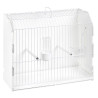 2GR - Cage d'Exposition en Plastique et Grille Blanche - Porte Latérale