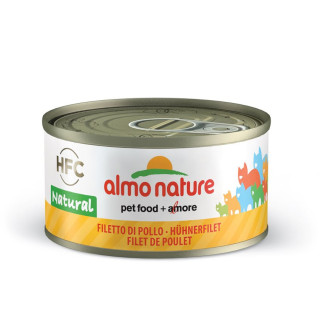 Almo Nature - Pâtée HFC Natural aux Filets de Poulet pour Chat - 70 gr