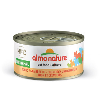 Almo Nature - Pâtée HFC Natural au Thon et Crevettes pour Chat - 70 gr