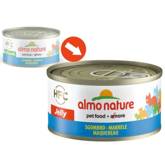Almo Nature - Pâtée HFC Jelly au Maquereau pour Chat - 70 gr