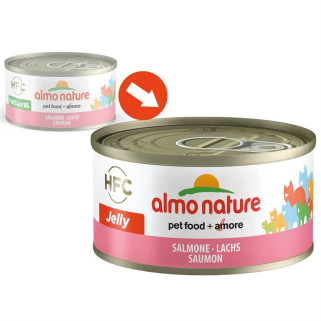 Almo Nature - Pâtée HFC Jelly au Saumon pour Chat - 70 gr