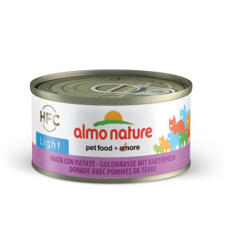 Almo Nature - Pâtée HFC Light à la Dorade et Pomme de Terre pour Chat - 70 gr
