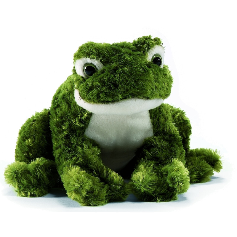 Anima - Peluche de Collection Grenouille verte (Assise ou Couchée) - 18 cm Anima - Peluche de Collection Grenouille verte (Assise ou Couchée) - 18 cm