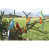 Hansa - Peluche de Collection Mini Perroquet Ara Vert/Rouge - 16 cm