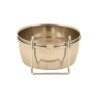 Mangeoire Inox Ronde avec Fixation à Crochets Ø 9 cm - 280 ml