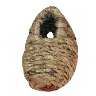 Nid Boule pour Oiseaux Exotiques en Jute Tressé