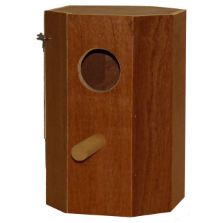 Nid en Bois Octogonal pour perruches