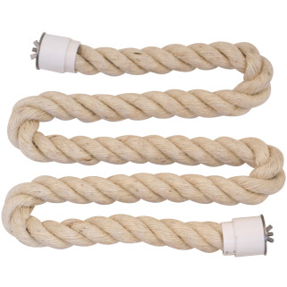 Perchoir Semi-Rigide en Sisal pour Perroquets - Large - 150 cm