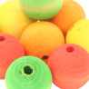 Perles Multicolores en Bois - Pièces de Jouet pour Oiseaux - Extra Large - 9 Pièces