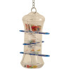 Jouet de Foraging Push & Pull - Distributeur Alimentaire pour Grande Perruche et Perroquet