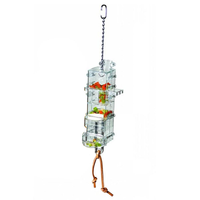 Jouet de Foraging Tug'n Slide - Distributeur Alimentaire pour perroquets
