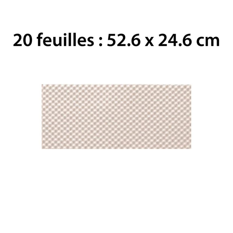 Feuilles de Fond de Cage pour Cage Cova 55 avec bac métal - Lot de 20