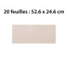Feuilles de Fond de Cage pour Cage Cova 55 avec bac métal - Lot de 20