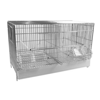 Cage Cova 55 à Double Compartiment - Bac Plastique
