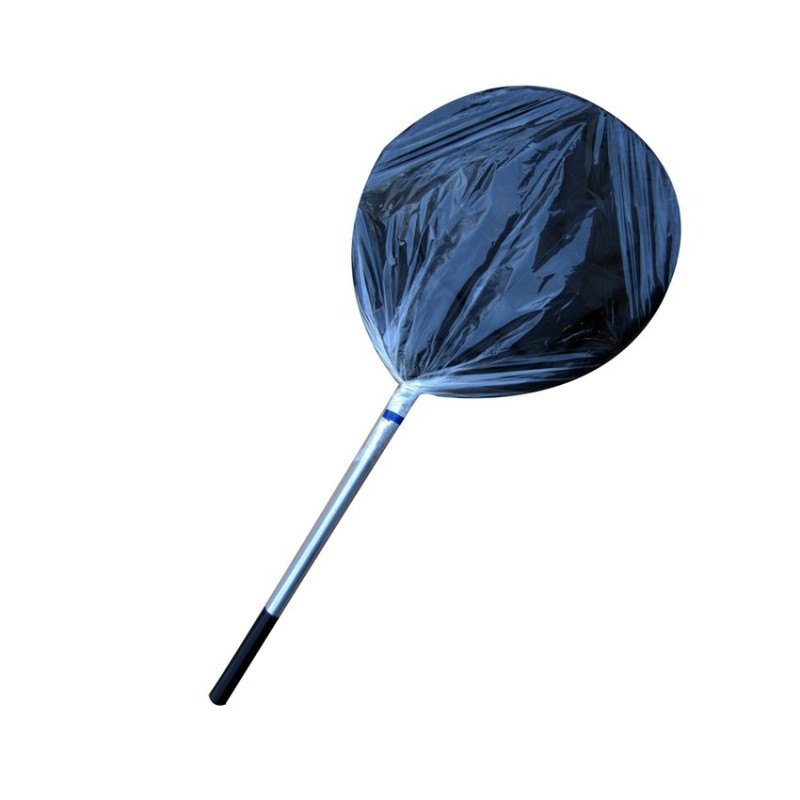 Epuisette Noire et Cadre Rembourré - Ø 35 cm - Manche Aluminium