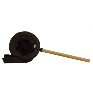 Epuisette Noire et Cadre Rembourré - Ø 18 cm