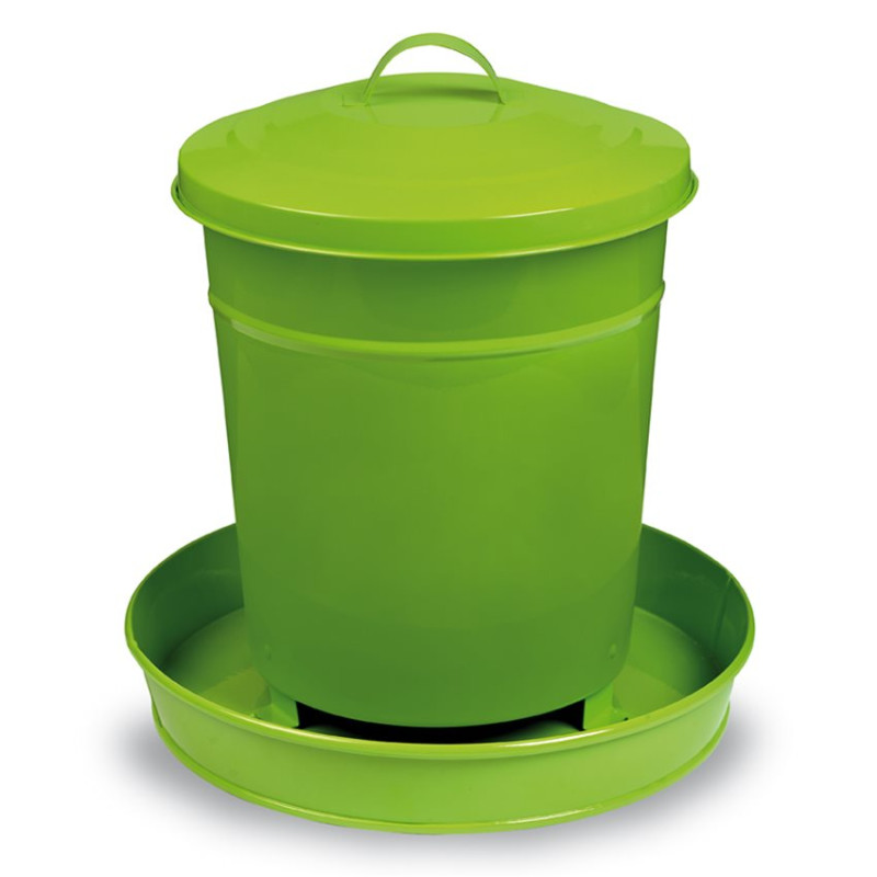 Mangeoire pour Basse-Cour à Trémie en Galva Vert Citron - 4 kg Mangeoire pour Basse-Cour à Trémie en Galva Vert Citron - 4 kg