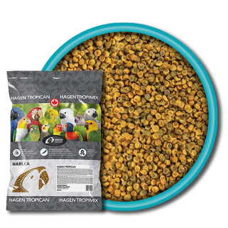 Hagen - Granulés Tropican 2 mm - 11,34 kg - Lifetime Formula pour Grandes Perruches