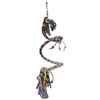 Spirale Corde Coton Medium - Jouet Perroquet
