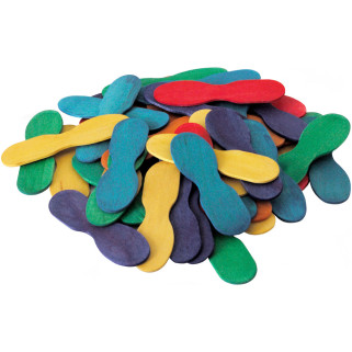 Bâtonnets de Bois Colorés x50 - Jouet Oiseaux