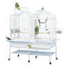 Cage Perroquet Double KING'S CAGES - Modèle 208 Blanc