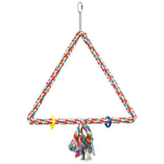 Triangle de Coton Large - Jouet Perroquet