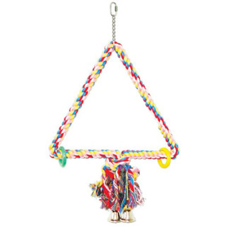 Triangle de Coton Médium - Jouet Perroquet