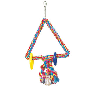Triangle de Coton Small - Jouet perruche