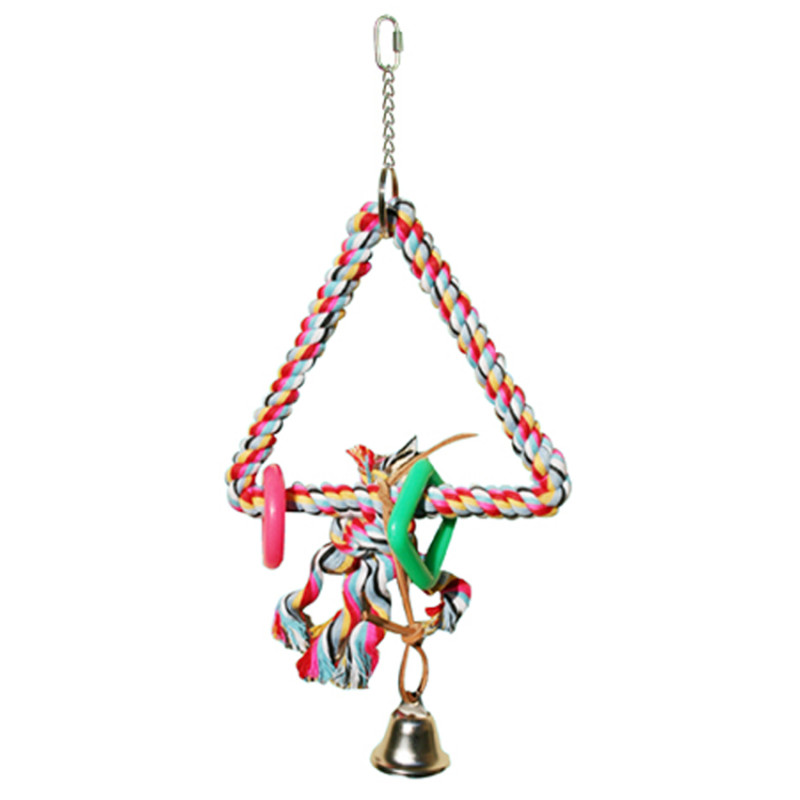 Triangle de Coton Small - Jouet perruche