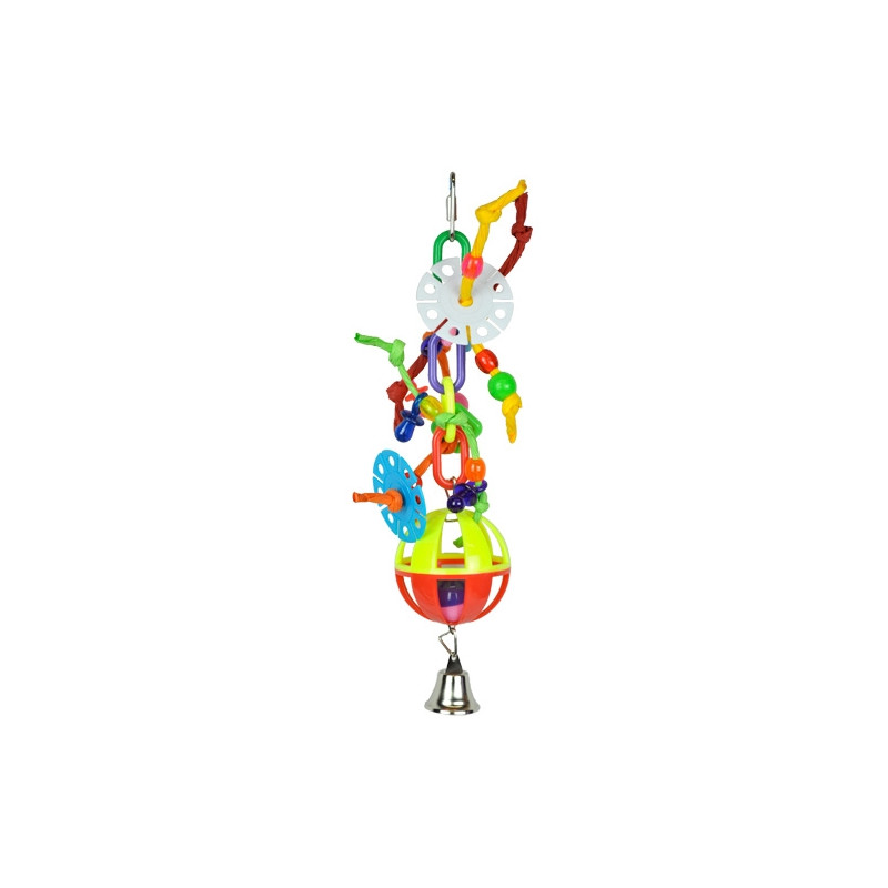 Jouet Perruche Petite Folie-Ball en Plastique