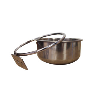 KING'S CAGES - Mangeoire Anti Décrochage Quick Lock Medium Ø10 cm - 240 ml